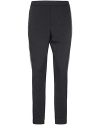Emporio Armani - Side-Stripe Straight Trousers - Lyst