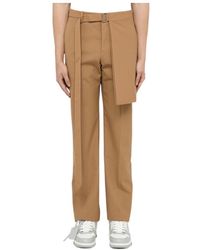 Off-White c/o Virgil Abloh - Apron-Detail Tailored Trousers - Lyst