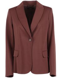 Weekend by Maxmara - Lapel Long-Sleeved Suit Jacket - Lyst