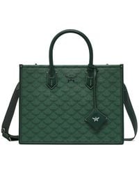 MCM - Himmel Logo Detailed Medium Tote Bag - Lyst