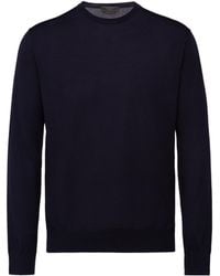 Prada - Knitted Crewneck Jumper - Lyst