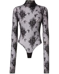 ANDAMANE - Floral Lace Bodysuit - Lyst