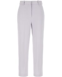 Circolo 1901 - Mid-Rise Straight Leg Pants - Lyst