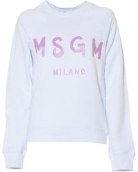 MSGM - Round-Necked Sweater - Lyst