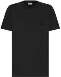Dior - Homme Logo Embroidered Crewneck T-Shirt - Lyst