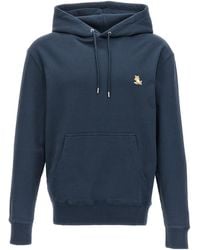 Maison Kitsuné - Maison Kitsuné Bold Fox Head Patch Drawstring Hoodie - Lyst