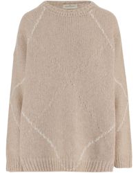 Bruno Manetti - Diamond Knit Crew Neck Sweater - Lyst