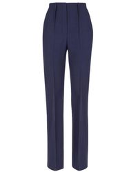Fendi - Pleat Detailed Slim Fit Trousers - Lyst