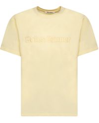 Wales Bonner - Logo-Patch Crewneck T-Shirt - Lyst