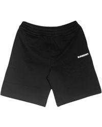 Burberry - Logo Detailed Bermuda Shorts - Lyst
