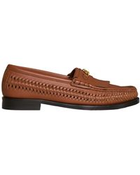 Celine - Luco Braided Loafer - Lyst
