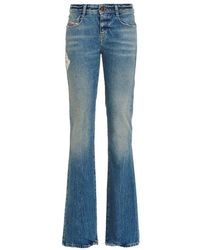 DIESEL - Logo Patch Flared Jeans - Lyst