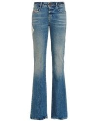 DIESEL - Logo Patch Flared Jeans - Lyst