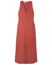 Brunello Cucinelli - V-Neck Sleeveless Dress - Lyst