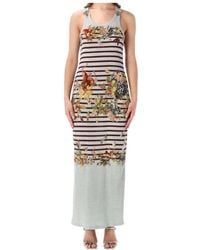 Jean Paul Gaultier - Mariniere Grape Tank Long Dress - Lyst