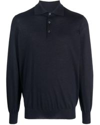 Brunello Cucinelli - Long Sleeve Polo Shirt - Lyst