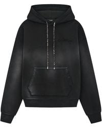 Amiri - Logo Embroidered Drawstring Hoodie - Lyst