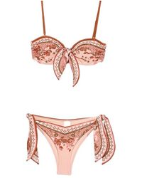 Zimmermann - Paisley-Print Bikini - Lyst