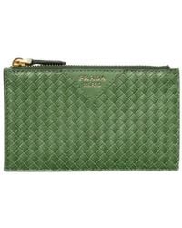 Prada - Zipped Woven Card Holder - Lyst