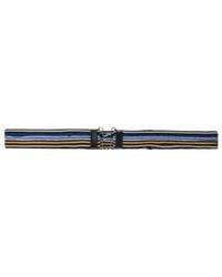 Prada - Striped Buckle Belt - Lyst