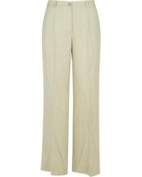 P.A.R.O.S.H. - Pleat Straight-Leg Trousers - Lyst