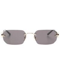 Gucci - Eyewear Rectangular Frame Sunglasses - Lyst