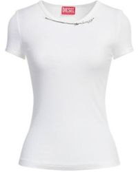 DIESEL - Solid-Color T-Shirt - Lyst