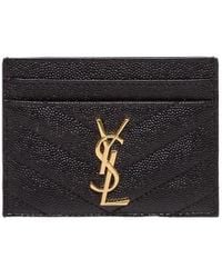 Saint Laurent - Cassandre Quilted Cardholder - Lyst