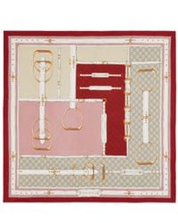 Gucci - Printed Silk Twill Carré - Lyst