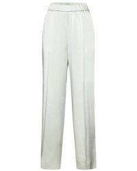 Jil Sander - Elastic Waist Wide-Leg Trousers - Lyst
