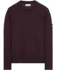 Stone Island - Compass-Patch Waffle-Knit Jumper - Lyst