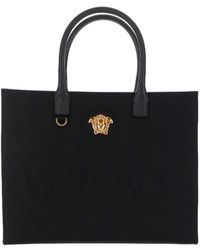 Versace - Medusa Head Detailed Tote Bag - Lyst