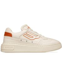 Bally - Logo-Patch Leather Sneakers - Lyst