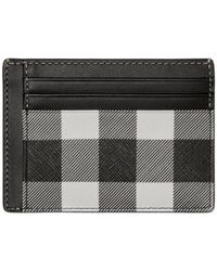 Burberry - Check-Print Card Case - Lyst