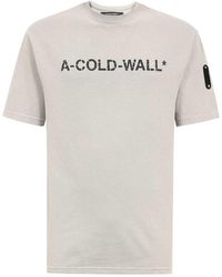 A_COLD_WALL* - Overdye Logo-Print T-Shirt - Lyst