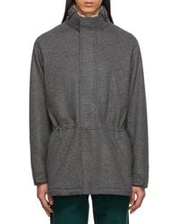 Loro Piana - Elastic Waist And Standing Collar Casual Jacket - Lyst