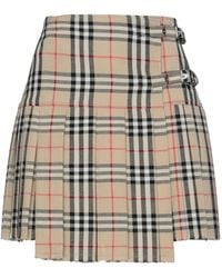 Burberry - Mini Skirt - Lyst