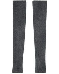 Courreges - Ribbed Wool Mittens - Lyst
