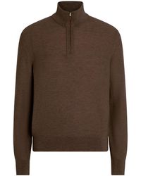ZEGNA - Long Sleeve Front Zipped Jumper - Lyst