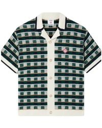 CASABLANCA - Crochet Mosaic Short Sleeved Shirt - Lyst