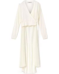 AllSaints - Lucille Pleated Midi Dress - Lyst