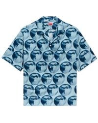 KENZO - Apple Pop' Haiwaiian Short Sleeve Shirt - Lyst