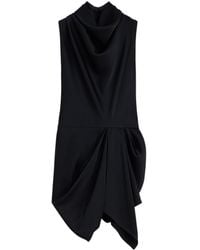 Givenchy - Draped Cowl-Neck Blouse - Lyst