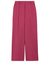Weekend by Maxmara - High Waist Straight Leg Pants - Lyst