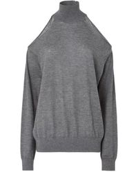 Fendi - Mock-Neck Knitted Sweater - Lyst