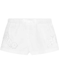 Versace - Sangallo-Embroidered Elasticated Waistband Boxer Shorts - Lyst