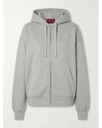 Gucci - Logo-Embossed Cotton Hoodie - Lyst