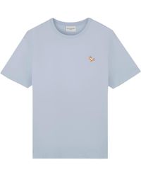 Maison Kitsuné - Maison Kitsuné Fox Patch Crewneck T-Shirt - Lyst