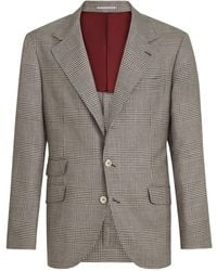 Brunello Cucinelli - Check Blazer - Lyst