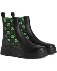 Gucci - Gg Supreme Slip-On Ankle Boots - Lyst